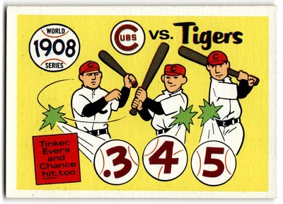 1968 Laughlin World Series 1908 Cubs vs Tigers -Set Break ''LOOK'' Chicago Cubs #5