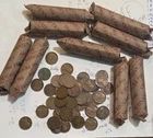 10 rolls of Wheat pennies from the 1909's and 1950's, mixed dates 500