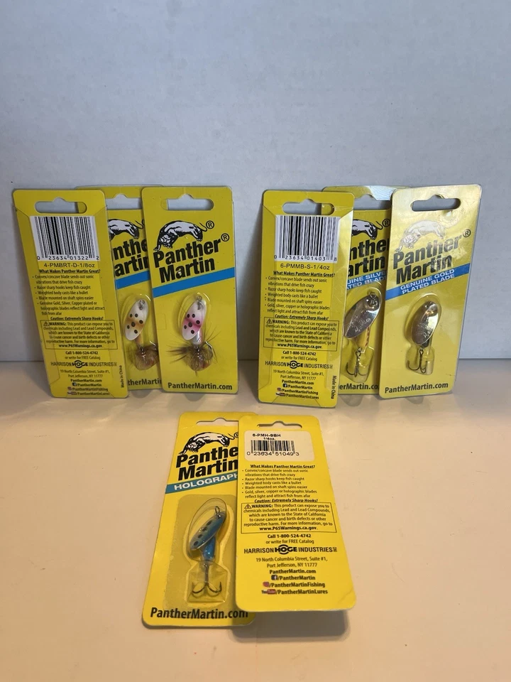 8 señuelos giratorios Panther Martin nuevos Foto 4 de 4