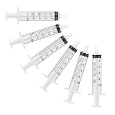 6 Pack   5ml Plastic Syringe with Measurement, No Needle Suitable for...