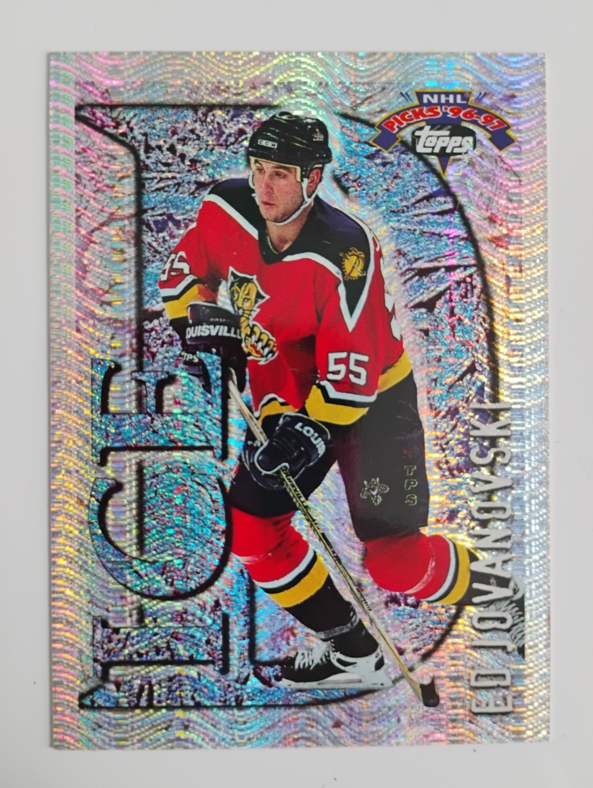 96 97 TOPPS NHL PICKS ICE D ED JOVANOVSKI ID5