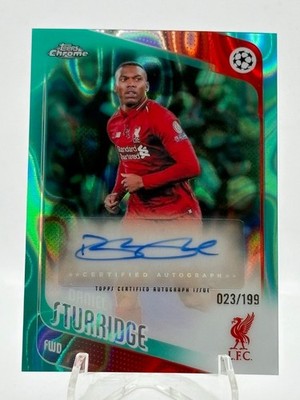 Topps Chrome UCC 2025/26 Daniel Sturridge Auto /199 Liverpool 