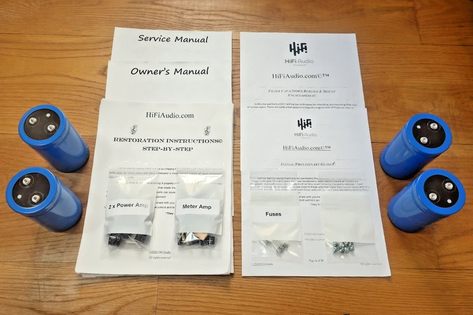 Pioneer Spec 4 reconstrucción restauración recapitulación actualización kit reparación filtro condensador M75 Foto 2 de 4