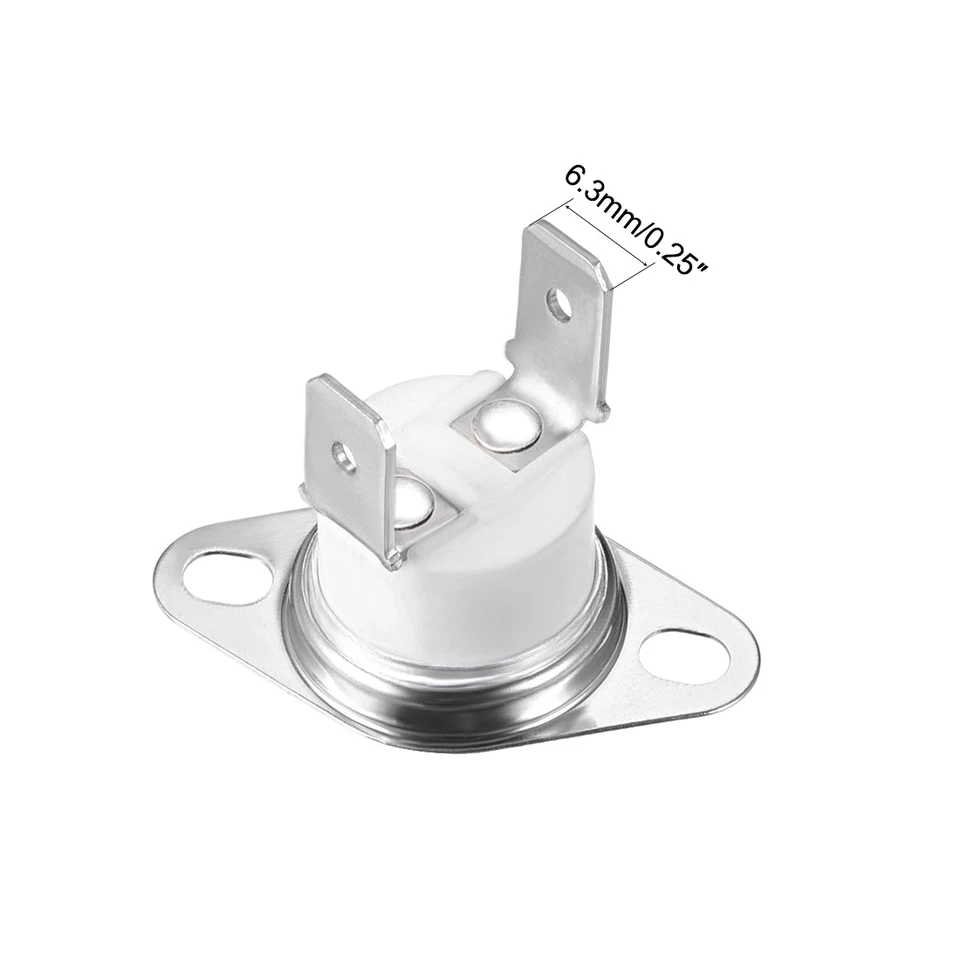 5pack KSD301 Thermostat 160°C/320°F 10A Normally Closed N.C Temperature Switch - Image 3 of 4