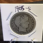 1904-S Barber Half Dollar Circulated Silver Coin San Francisco Mint 0.9 Fine