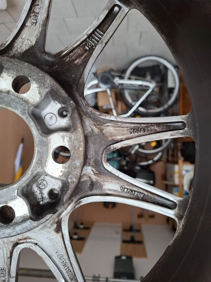 4 x Original Mercedes W246 Alufelgen 6,5J x 16 H2 ET49, lackiert - Bild 2 von 3