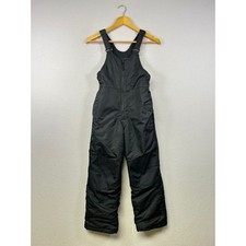 All in Motion Kids Black Ski Snow Bib Overalls Water Resistant Medium
