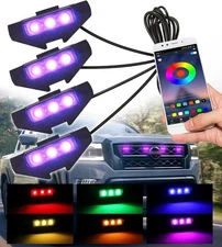 LED Front Grille Grill Lights for 2022-2024 Nissan Frontier PRO 4X Accessories