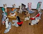 Set Of 12 Bradford Exchange Sassy Cat-itude Figures ~ Cats In Shoes / Boots RARE
