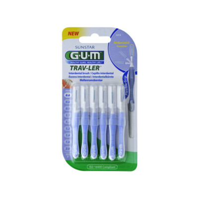 GUM Trav-Ler Cylindrical 0.6mm 6pcs
