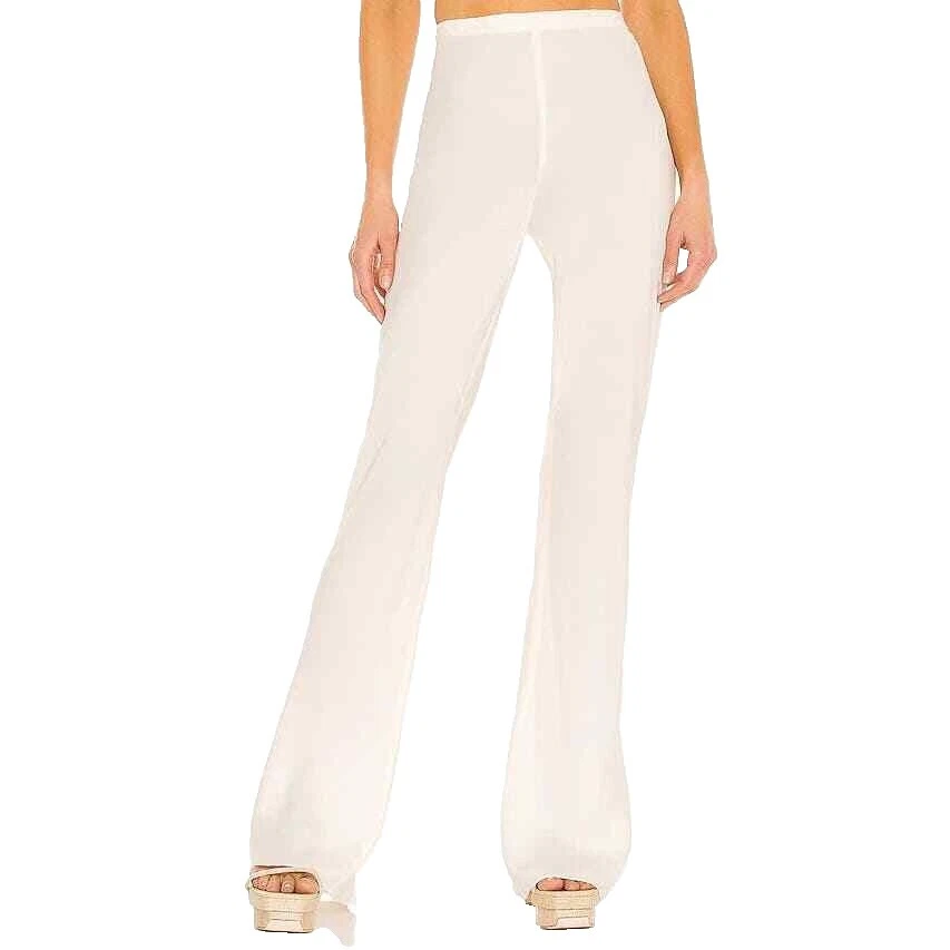 Size M White Tall Pants for Women