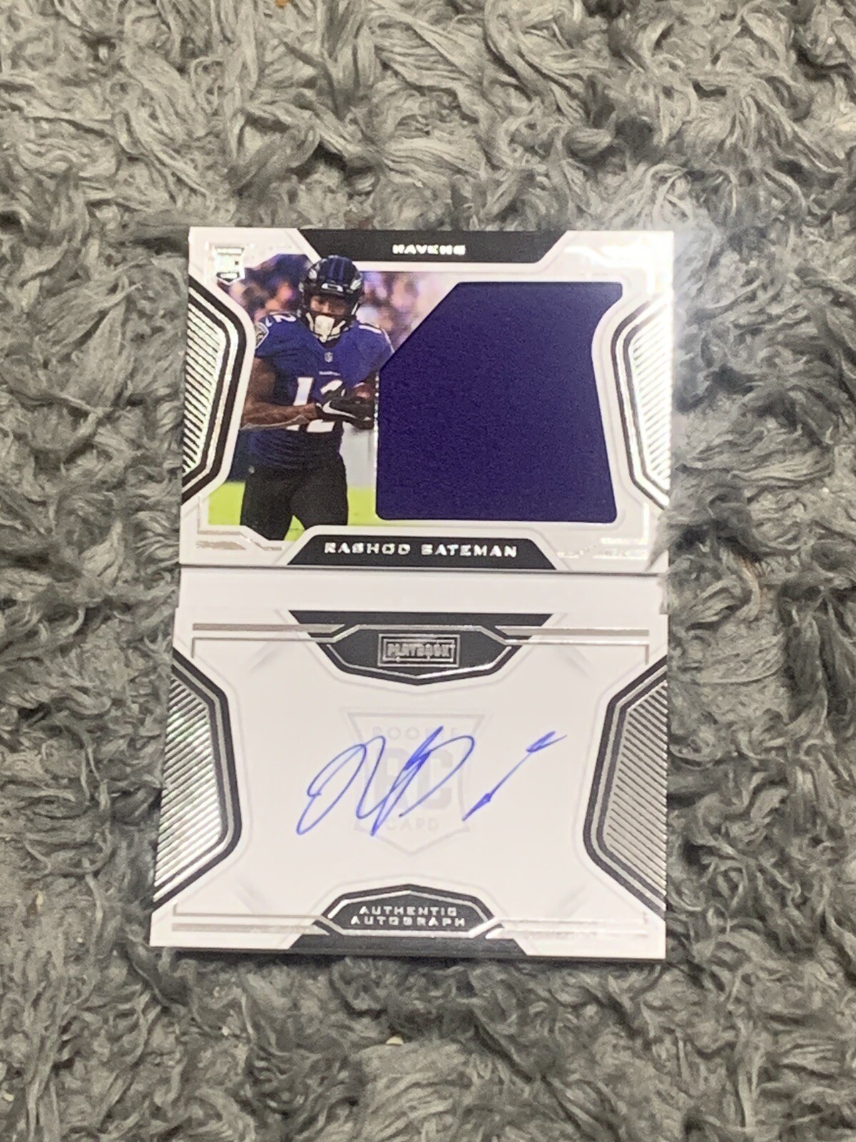 Rashod Bateman Panini Spectra #214 Patch Autograph