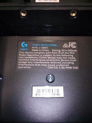 Logitech G Flight Switch Panel J-U0011 Controller | eBay