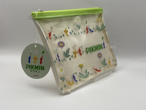 Pikmin Clear Zippered Pencil Pouch Bag Nintendo Japan Exclusive New - 第 3/5 張圖片