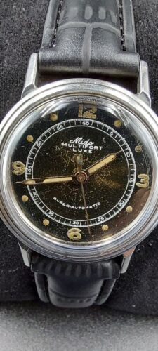 Mido Multifort Luxe Super Automatic watch LIMITED Rare BLACK DIAL Swiss cal. 817 - Bild 2 von 12