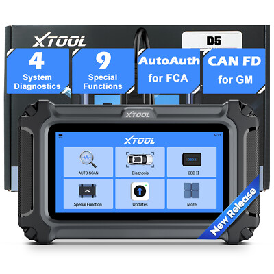  XTOOL D5 Auto Car OBD2 Scanner Diagnostic ABS SRS Engine A/T Code Reader FCA