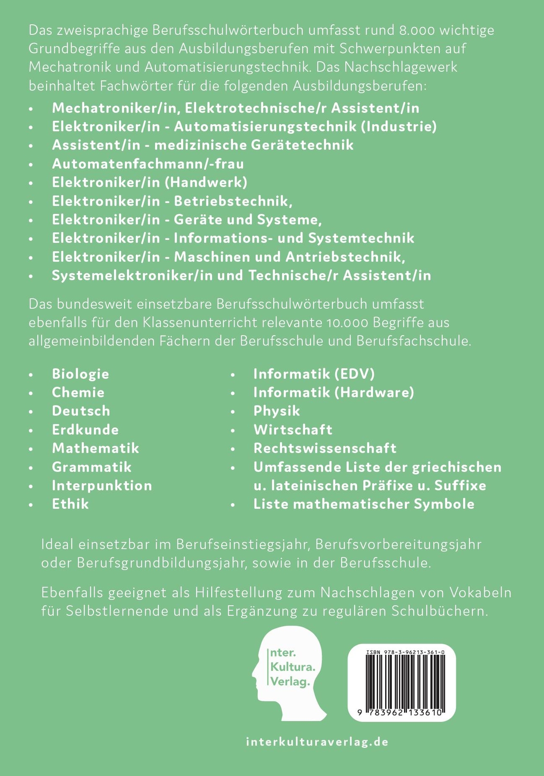 Thumbnail - Interkultura Berufschulwörterbuch Mechatronik Und