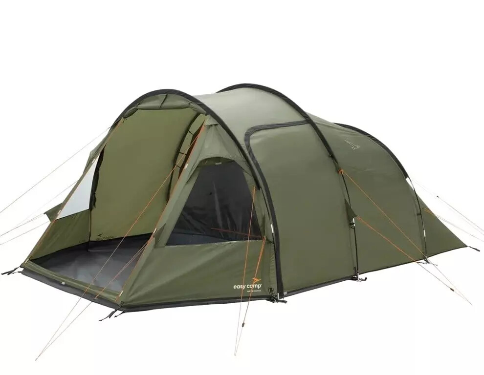 Easy Camp Hidra 5 person Family Poled Adventure Tunnel Camping Tent (Green)