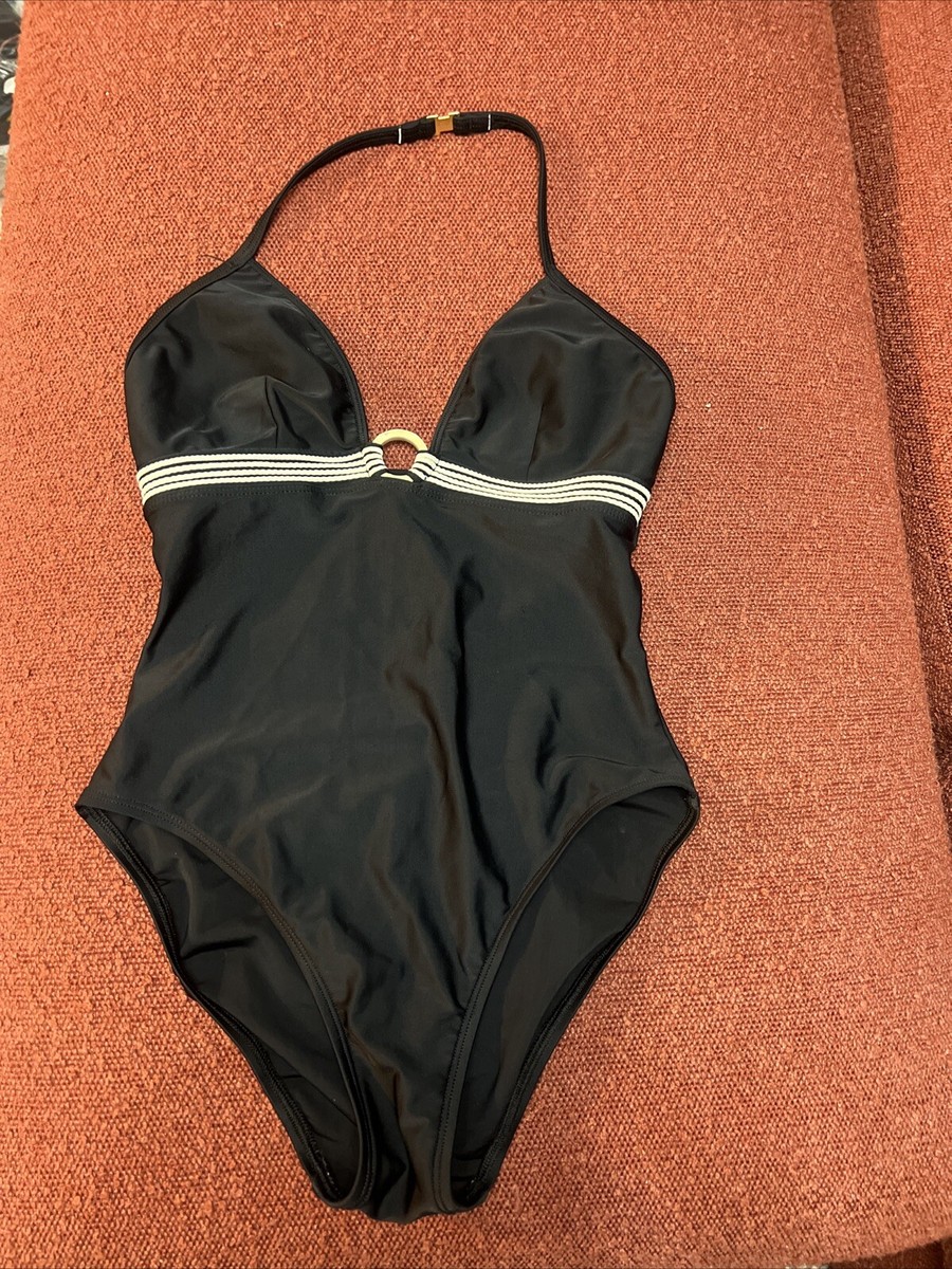 Anne Klein Black One Piece Swimsuit /bathing Suit Size 8 | eBay