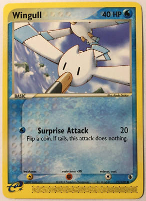 POKEMON WINGULL 77/109 EX RUBY & SAPPHIRE COMMON NEAR MINT
