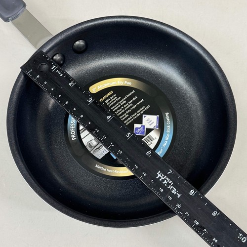 CRESTWARE (2 PACK) Teflon Xtra Non-Stick Coating Fry Pan Black/Chrome FRY08SH - Picture 7 of 8