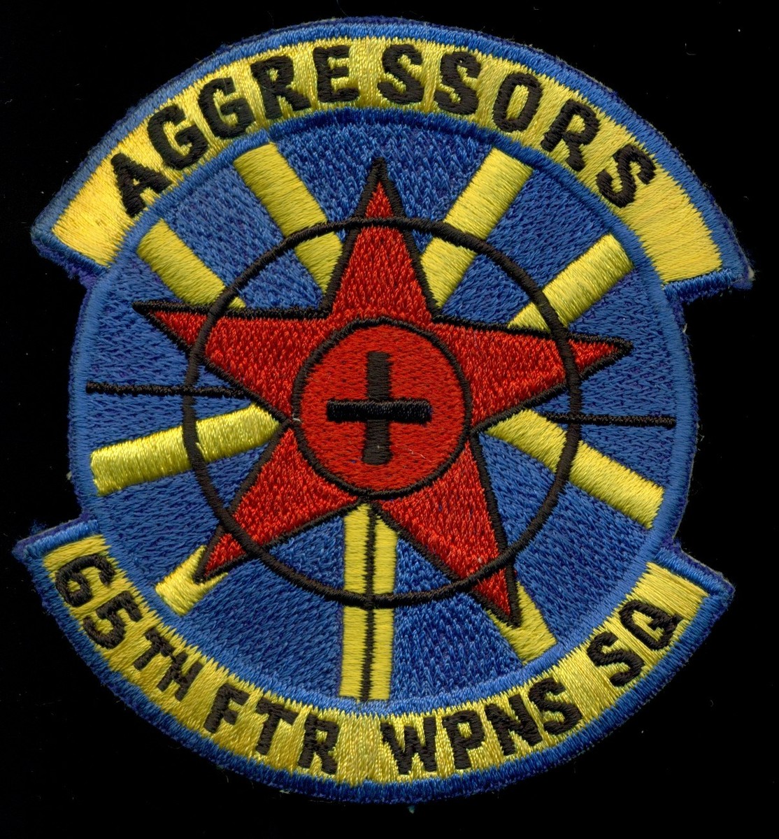 USAF 65th AGGRESSOR SQUADRON パッチ US Air Force Aggressors 65th Fighter Weapons Squadron Patch