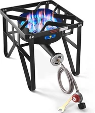 200,000 BTU High-Pressure Propane Burner Gas Stove Burner For Outdoor Cooking