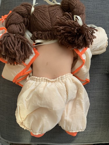Cabbage Patch Puppe Kinder Mädchen braune Haare Clown Kostüm braune Augen 1978-1982 18 Zoll - Bild 16 von 16