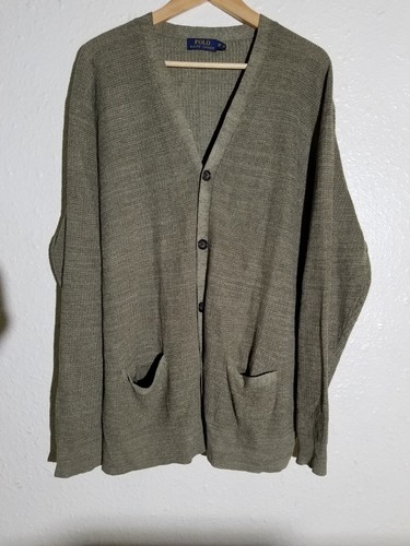 Polo Ralph Lauren green SILK LINEN 