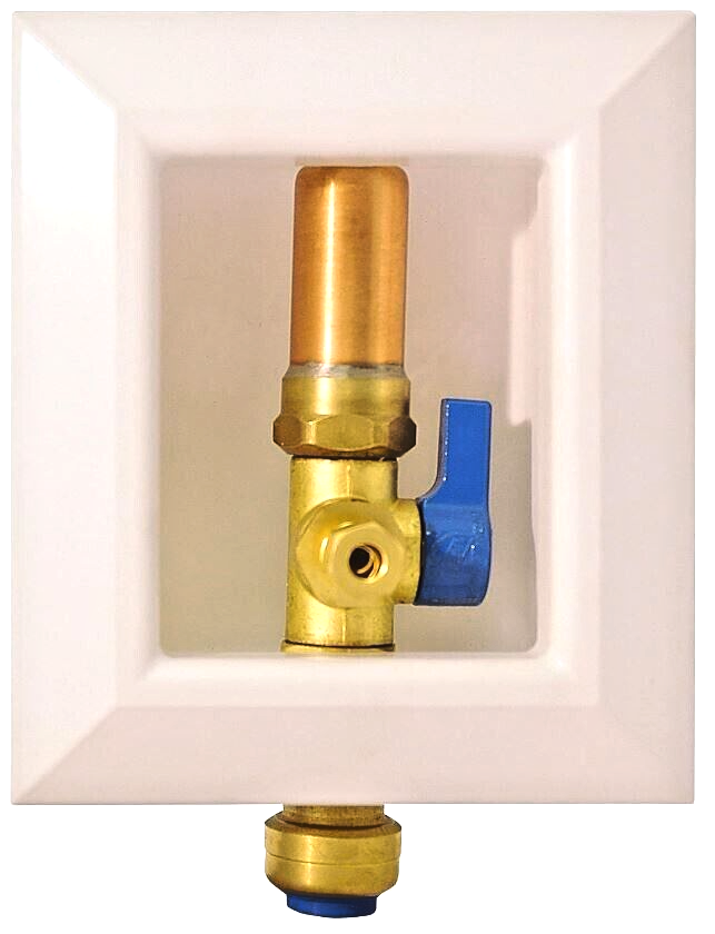 Tectite 1/2 Push-To-Connec Ice Maker Valve Outlet Box Water Hammer  Arrestor