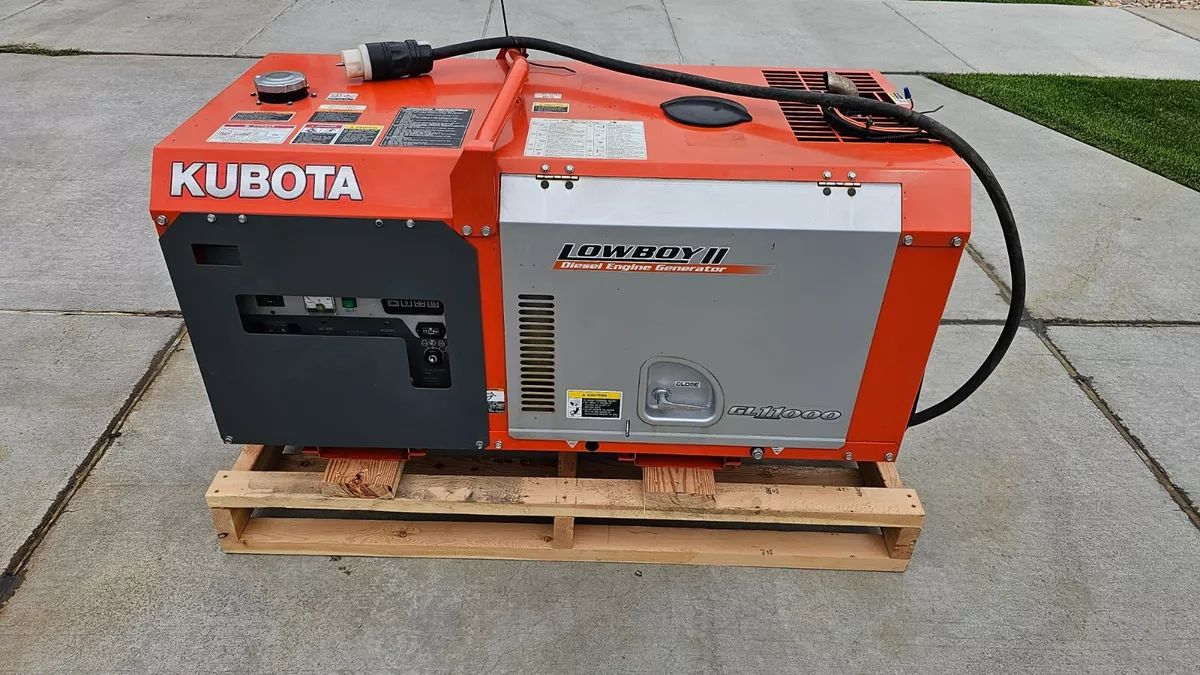 Kubota 11kW Diesel Generator GL11000 Lowboy ii USA 10 hrs w