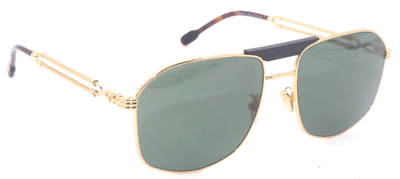 NEW FRED FG 40044U 01R GOLD WITH GREEN POLARIZED LENS AUTHENTIC SUNGLASSES  59-17