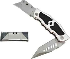 Heavy Duty Folding Utility Knife Dual Blades/Box Cutter/Professional Pocket K...