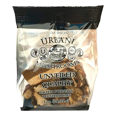 URBANI Dried Porcini Mushrooms, 1 OZ