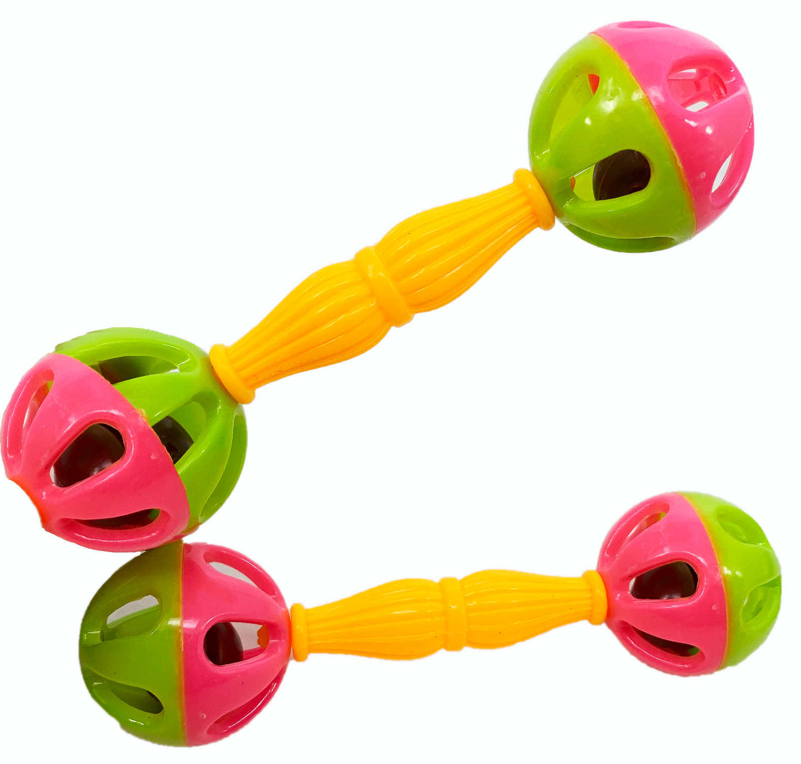 2069 Pk2 Birdie Barbell Foot Talon Toy Parrot Bird Toys Craft Part Chewy Play
