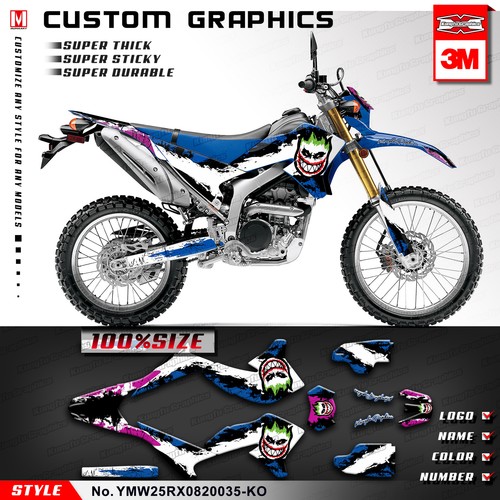 Kungfu Graphics WR250R Sticker Custom Vinyl Wrap for Yamaha WR250X 2008 to 2020 - Foto 17 di 17