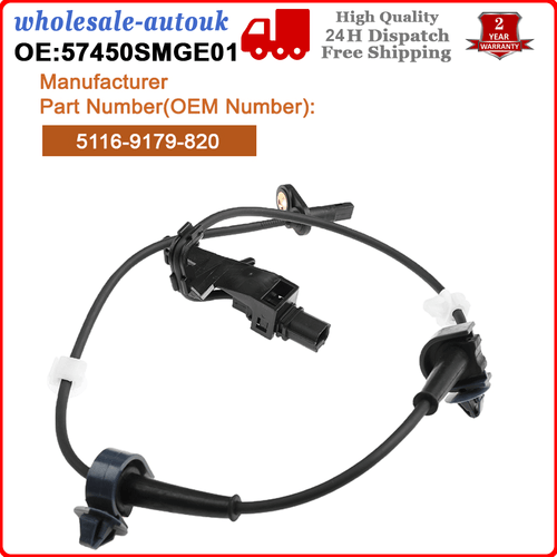 Front Right ABS Sensor For Honda Civic 2006-2012 Wheel Speed Sensor 57450SMGE01 - Picture 2 of 8