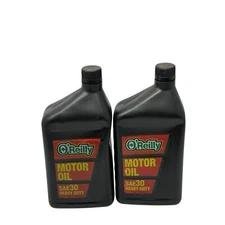 Lot of 2 O'Reilly 72203 Conventional Motor Oil SAE 30 Heavy Duty 1 Quart 946 ml