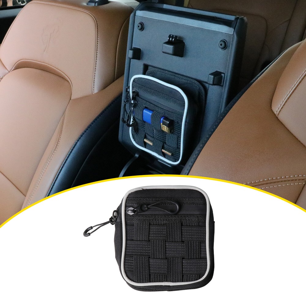 For Ford Bronco 2021+ Black Accessories Central Control Armrest Storage Pockets