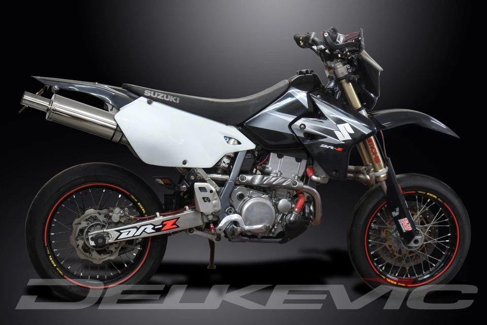 Suzuki DRZ400S DRZ400SM 00-23 Kit Silenciador de Escape Redondo Inoxidable 14" Foto 3 de 4