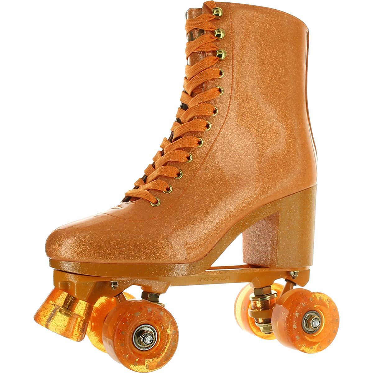 Женские оранжевые коньки Impala на высоком каблуке с подсветкой 11 Medium BM BHFO 7083 7990₽