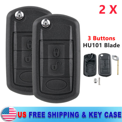 2 For 2006 2007 2008 2009 2010 2011 Land Rover Range Rover Sport Key Case Shell