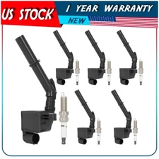 6 Ignition Coil & Spark Plug For 3.5L V6 13-14 C300 C350 E350 E400 GLK350 SLK350