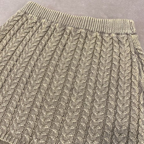 Zara Mini Skirt Girls Size 9-10 Years Oatmeal Tight Knit Cotton Brand New NWT - Picture 8 of 8