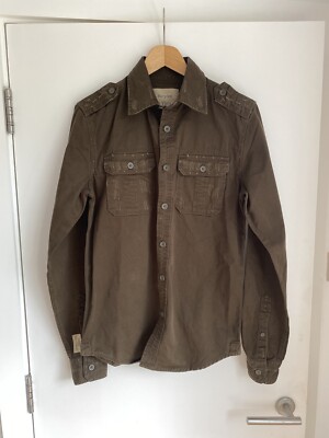 Surplus Raw Vintage Cologne Brown Distressed Military Style Shirt - Main Image