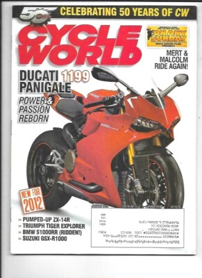 Cycle World Magazine January 2012- Honda CRF450R, Kawasaki