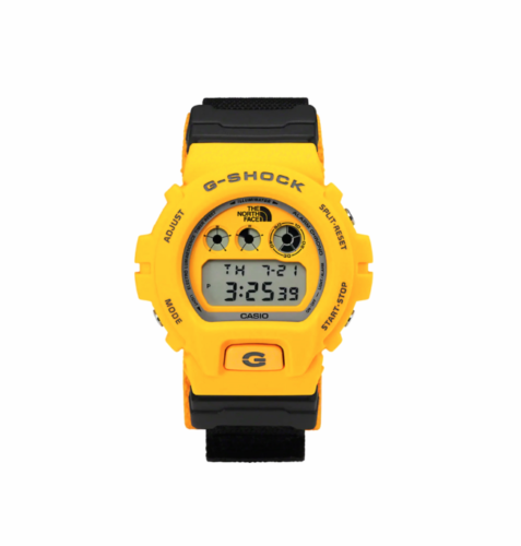 Casio G-Shock x Supreme x The North Face DW-6900 Yellow Watch 100% Authentic