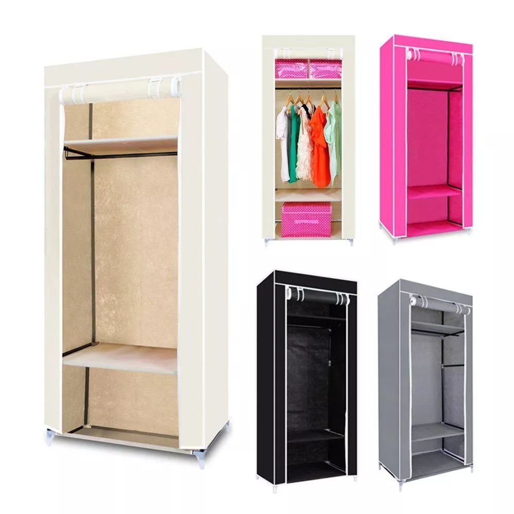 Narrow on sale canvas wardrobe