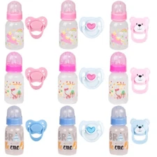 Feeding Bottle+Magnetic Pacifier for Reborn Baby Dolls Accessory DIY Supply Toys