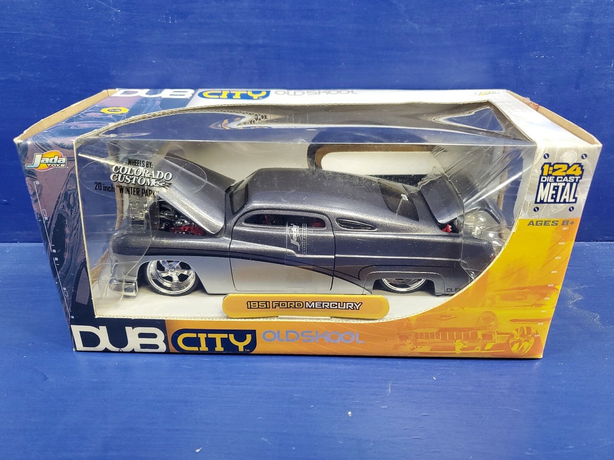 ミニカー DUB CITY 1951 MERCURY OLD SKOOL 1:18 Jada 1951 Ford Mercury Gray Dub City Old Skool Perfect